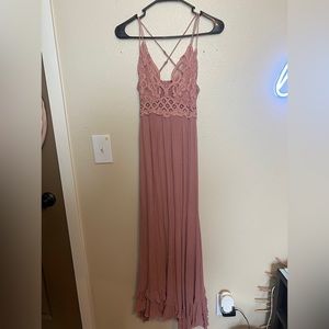 Free People Long Lace top dress